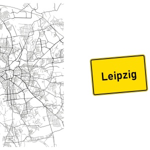Tasse "Map Leipzig"