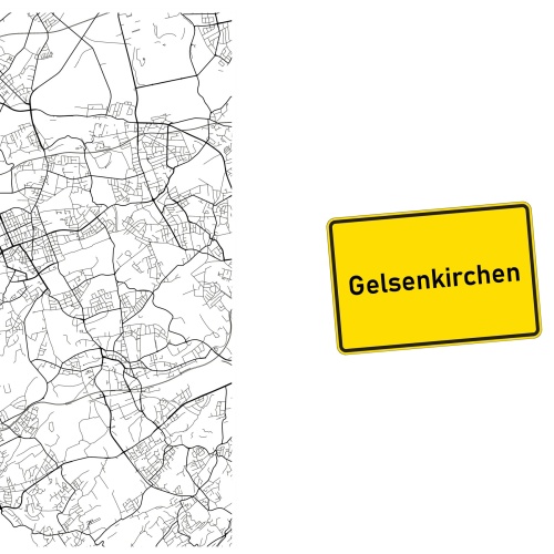 Tasse »Gelsen­kirchen Ortsschild &...