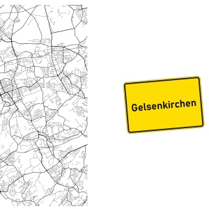 Tasse "Map Gelsenkirchen"