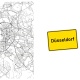 Tasse »Düsseldorf Stadtkarte & Ortsschild«