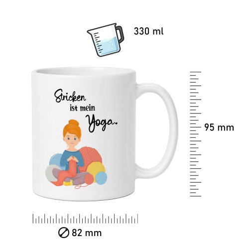 Tasse »Stricken ist mein Yoga«