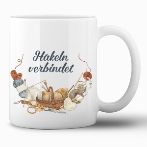Tasse »Häkeln verbindet«