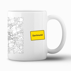 Tasse "Map Dortmund"