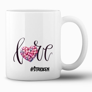 Tasse »Love Hashtag #Stricken«