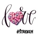 Tasse »Love Hashtag #Stricken«