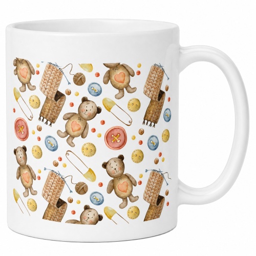 Tasse »Strickteddy & Knopfparade«