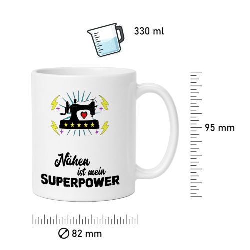 Tasse »Nähen ist mein Superpower«