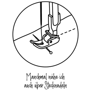 Tasse »Feine Stiche: Manchmal nähe ich auch...