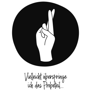 Tasse »Feine Stiche: Vielleicht überspringe...