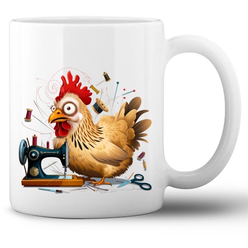 Tasse »Nähen und Huhn«