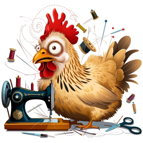 Tasse »Nähen und Huhn«