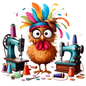 Tasse »Crazy - Hilda Hühnerstich«