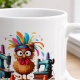 Tasse »Verrücktes Nähhuhn & Nähmaschinen«