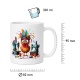 Tasse »Verrücktes Nähhuhn & Nähmaschinen«