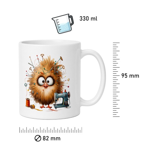 Tasse »Näh-Eule & Nähmaschine«