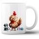 Tasse »Näh-Huhn mit Knöpfen & Nähmaschine«
