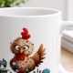 Tasse »Näh-Huhn mit Knöpfen & Nähmaschine«