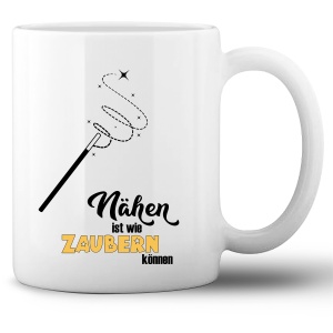 Tasse »Nähen ist wie Zaubern können«