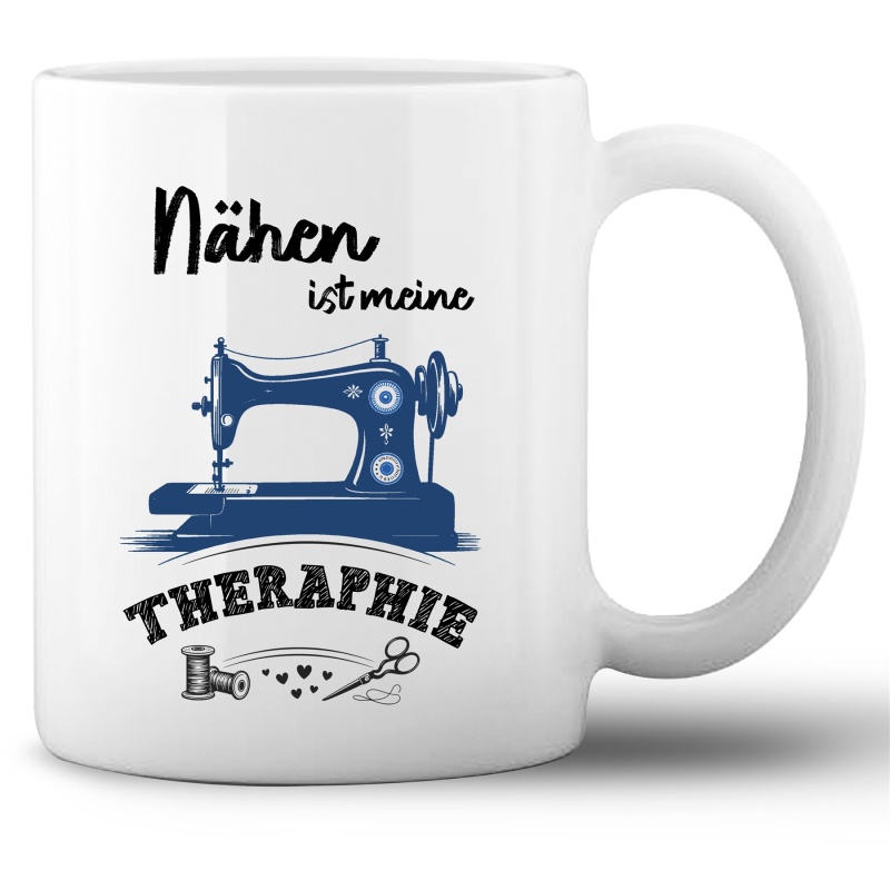 Tasse »Nähen ist meine Theraphie«