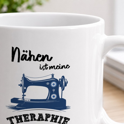 Tasse »Nähen ist meine Therapie«