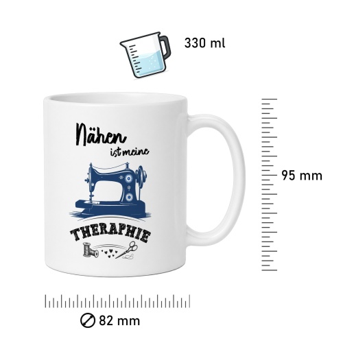 Tasse »Nähen ist meine Therapie«