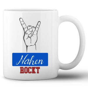 Tasse »Nähen rockt«