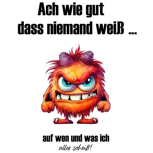 Tasse »Ach wie gut dass niemand weiß ...«