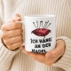 Tasse »Ich häng‘ an der Nadel.«