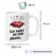 Tasse »Ich häng‘ an der Nadel.«