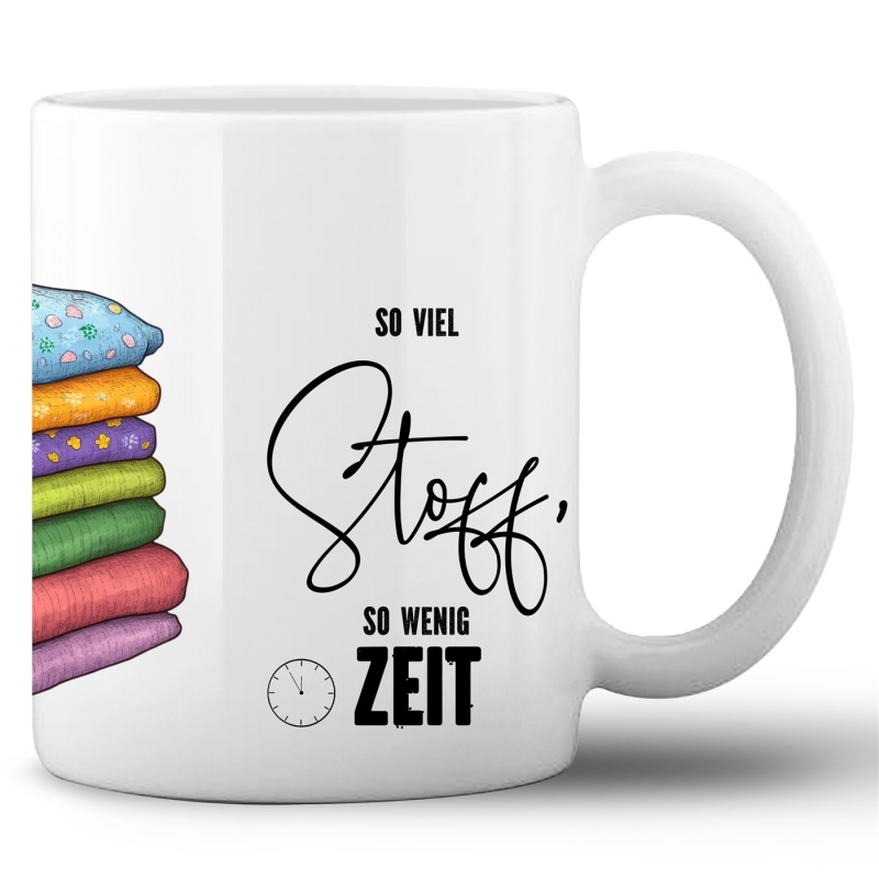 Tasse »So viel Stoff, so wenig Zeit«
