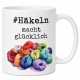 Tasse »#Häkeln macht glücklich«