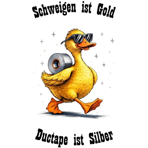 Tasse »Schweigen ist Gold, Ductape ist Silber«