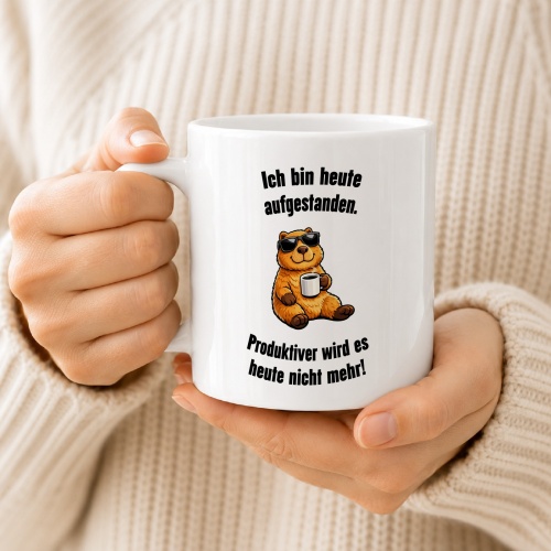 Tasse »Ich bin heute aufgestanden. Produktiver wird es heute nicht mehr!«