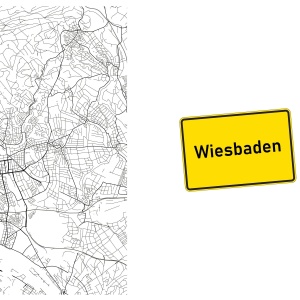 Tasse "Map Wiesbaden"