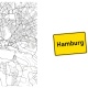 Tasse »Hamburg Stadtkarte & Ortsschild«