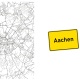 Tasse »Aachen Stadtplan & Ortsschild«