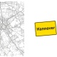 Tasse »Hannover Stadtplan & Ortsschild«