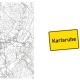 Tasse »Karlsruhe Stadtplan & Ortsschild«