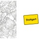 Tasse »Stuttgart Stadtplan & Ortsschild«