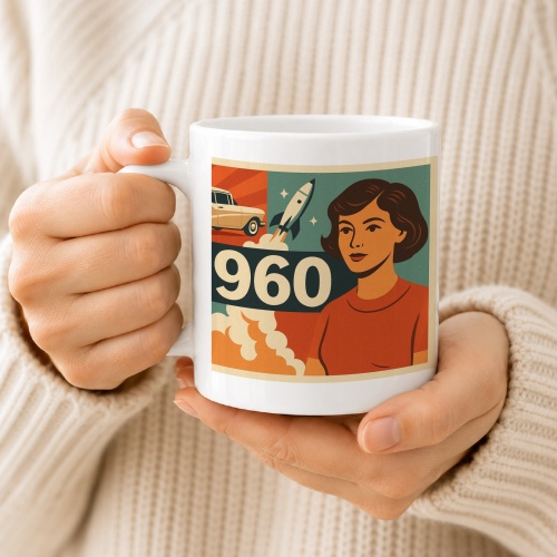Tasse »1960 Retro-Design«