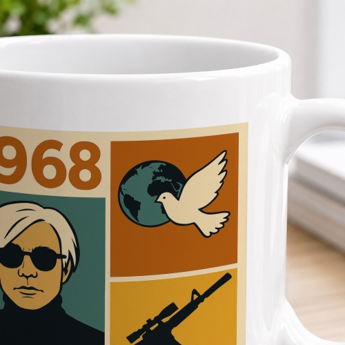Tasse »1968 Pop-Art Kult & Frieden«