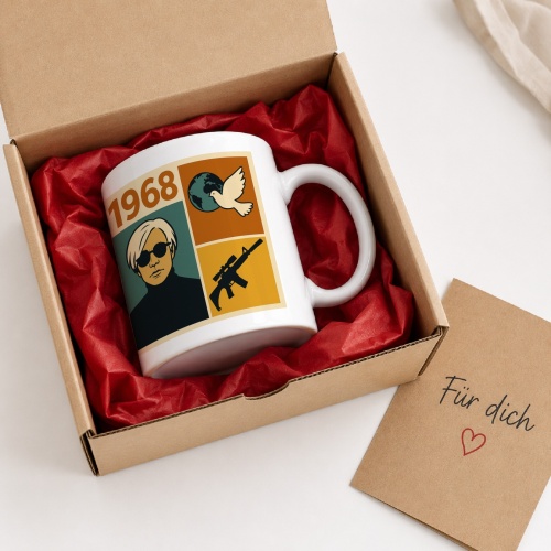 Tasse »1968 Pop-Art Kult & Frieden«