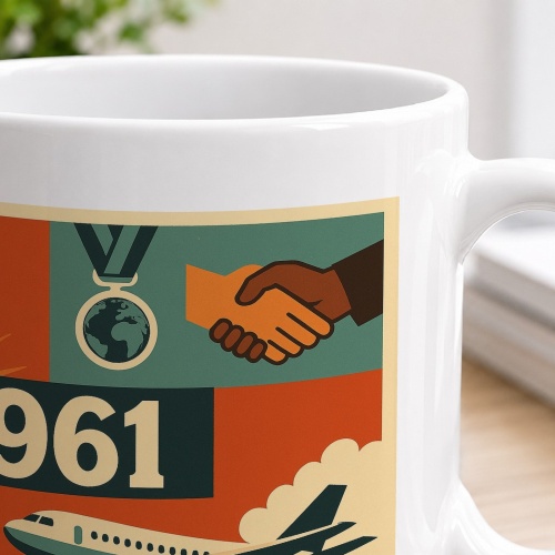 Tasse »Jahr 1961 – Raumfahrt & Abenteuer«