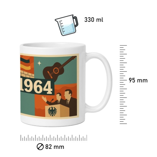 Tasse »1964 – Zeitgeschichte & Deutschland«