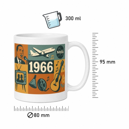 Tasse »1966 Retro Motiv«