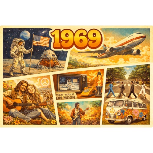 Tasse »1969 Retro-Highlights«