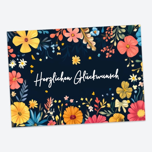 [Grußkarte "Herzlichen Glückwunsch"]